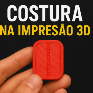 Desenhar costura na impressão 3d